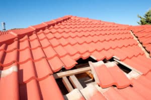 Damaged roof for inspection for New Orlean's homes